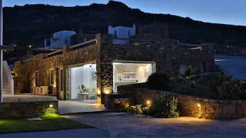 Front of property – evening/night