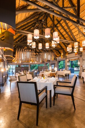 Breakfast, lunch, dinner served; African cuisine - Chobe Water Villas (Kasika)