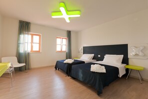 Deluxe Double or Twin Room, Pool View | Egyptian cotton sheets, premium bedding, in-room safe, desk