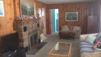 50-inch LCD TV with digital channels, TV, DVD player