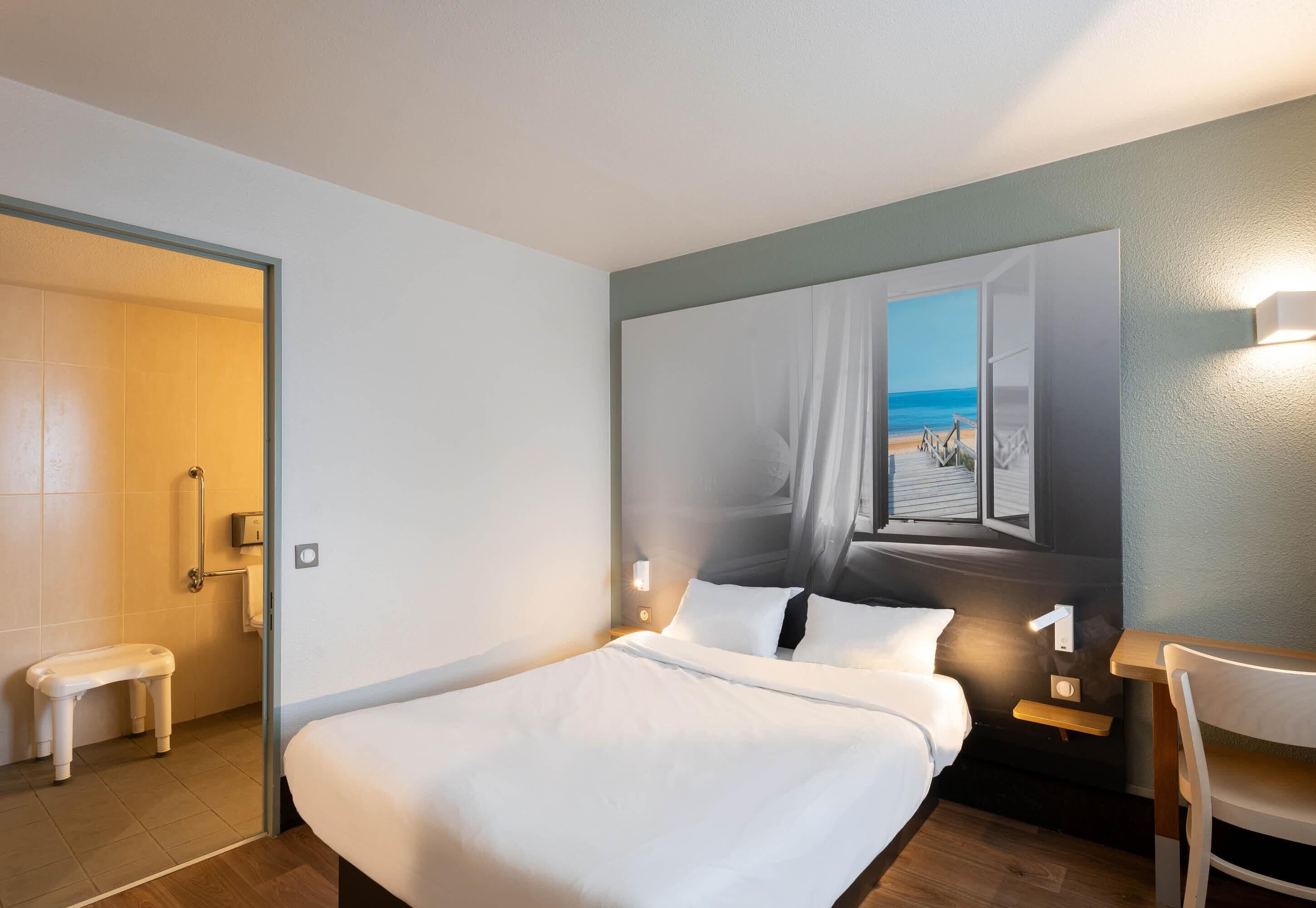 Chambre Double Standard, accessible aux personnes à mobilité réduite, non-fumeur