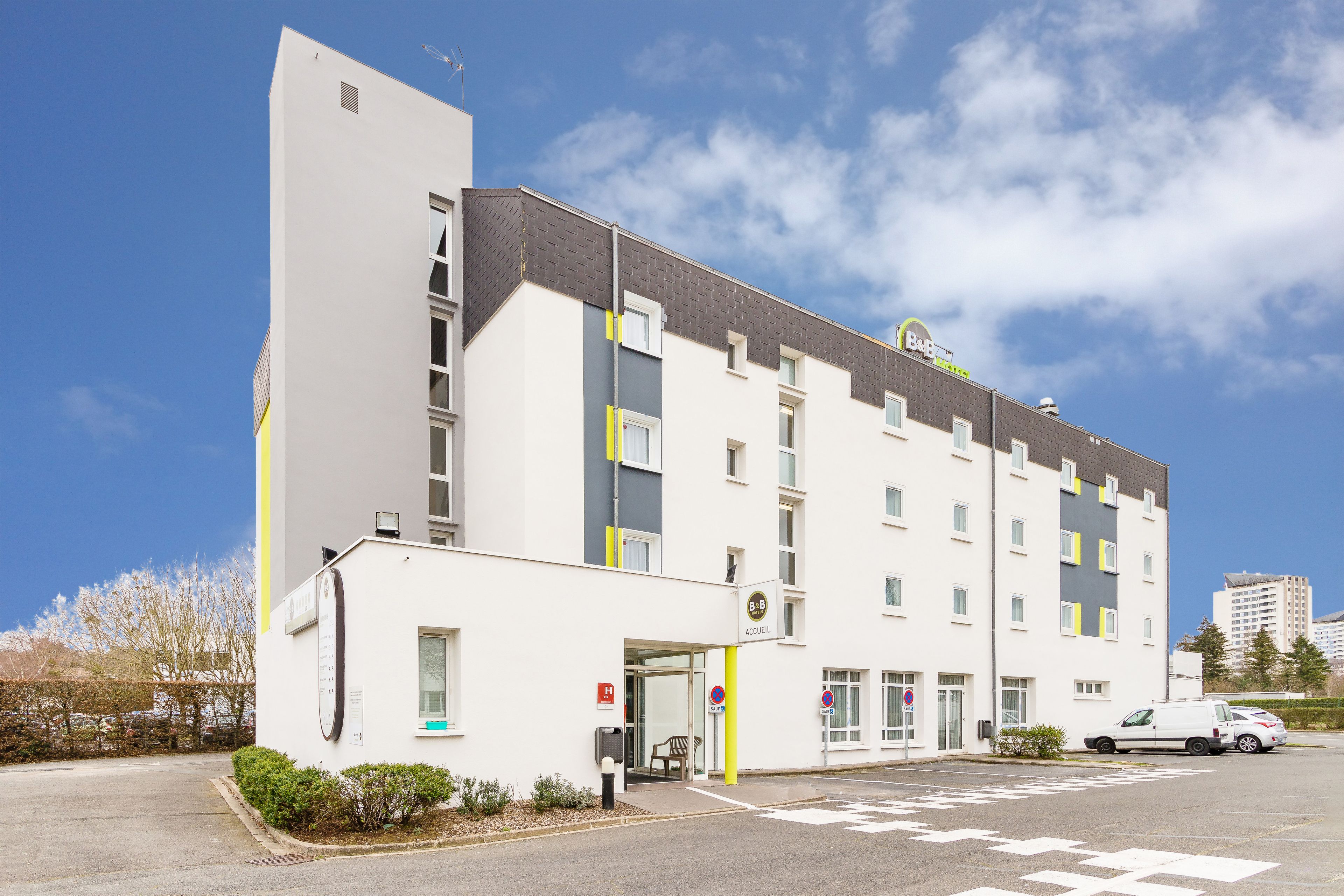 Voorkant van accommodatie