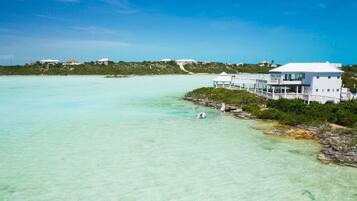 Vista a la playa o el mar