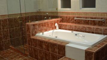 Quadruple Room, Hot Tub | Jetted bathtub