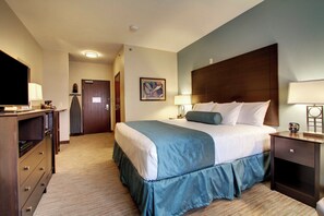 Room, 1 King Bed, Non Smoking | Premium bedding, pillowtop beds, desk, laptop workspace