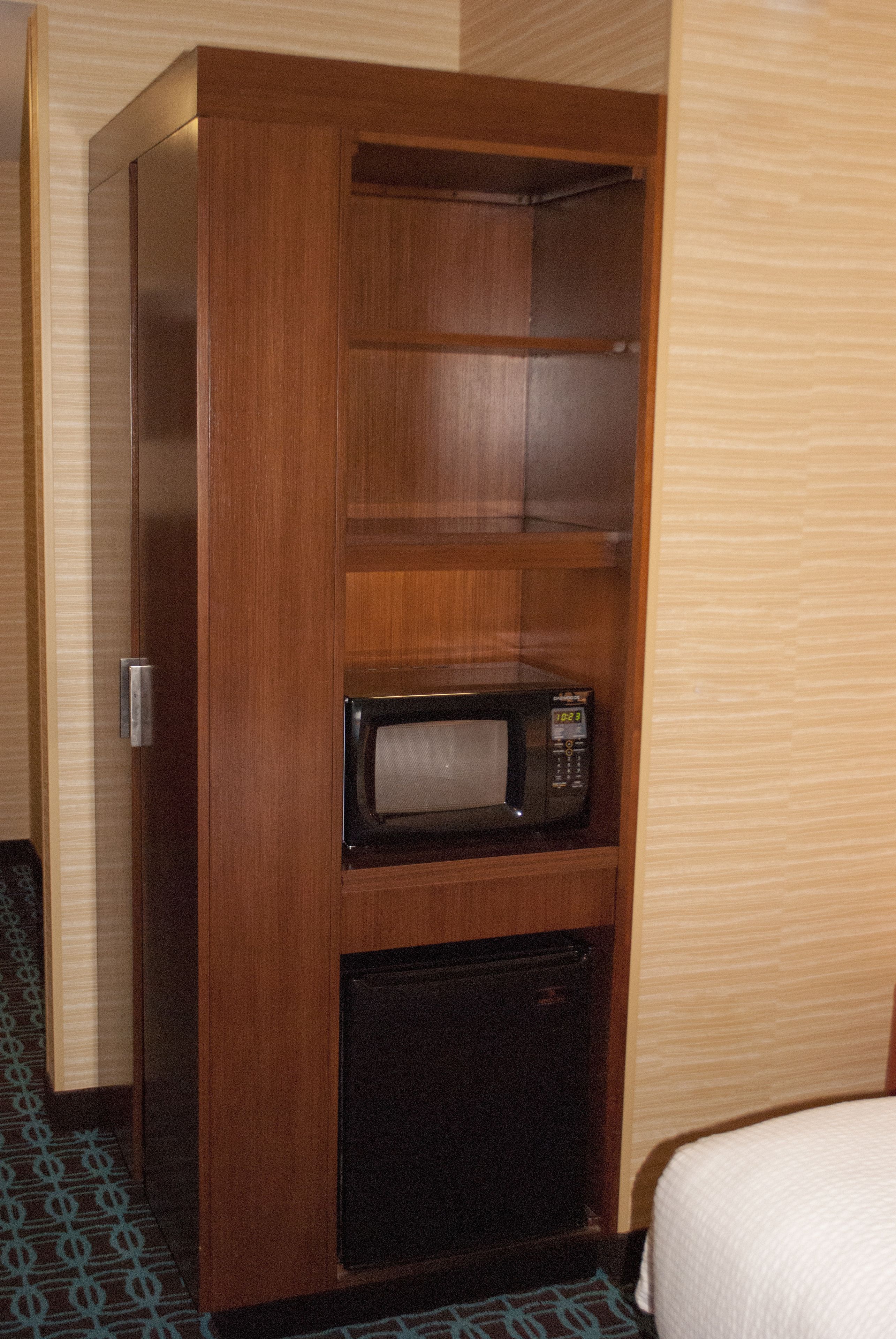 premium bedding, desk, iron/ironing board, free cots/infant beds