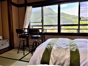 Standard Japanese Western Style Room, 1-2 Guests (Adult Only), Non Smoking | In-room safe, blackout drapes, free WiFi, bed sheets - Sansou Tanaka (Yufu)