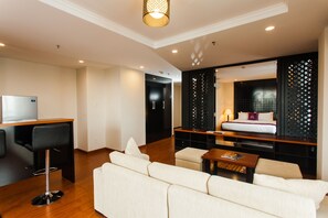 1 Schlafzimmer, hochwertige Bettwaren, Minibar, Zimmersafe