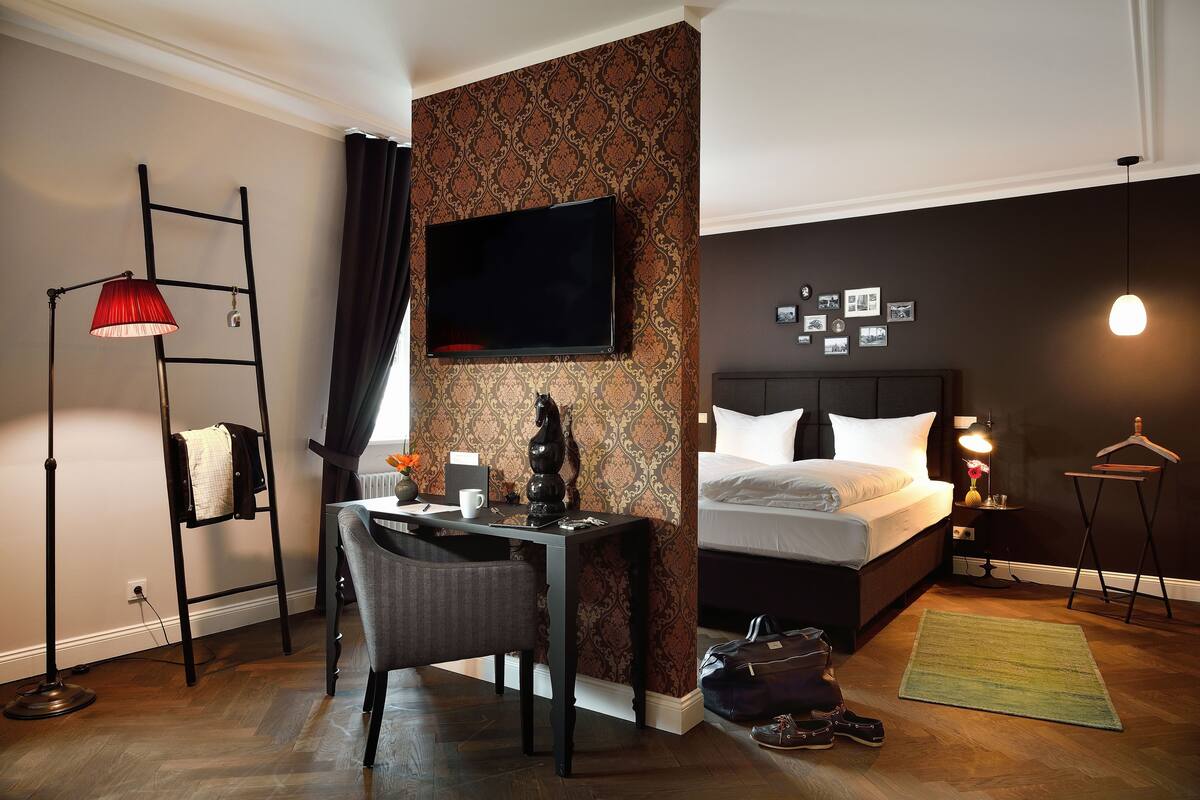 Large Room | Premium bedding, in-room safe, desk, blackout drapes