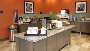 Free daily buffet breakfast