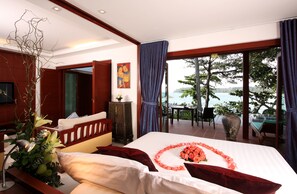 วิลล่า, 1 ห้องนอน, วิวทะเล | ตู้นิรภัยในห้องพัก, พื้นที่ทำงานแบบใช้แล็ปท็อป, เปล/เตียงเด็กอ่อน (ฟรี)