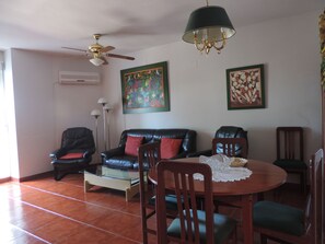 Apartment, 3 Bedrooms | Living area | 32-inch plasma TV with digital channels, TV - Apartamentos Barbancho (Casar de Caceres)