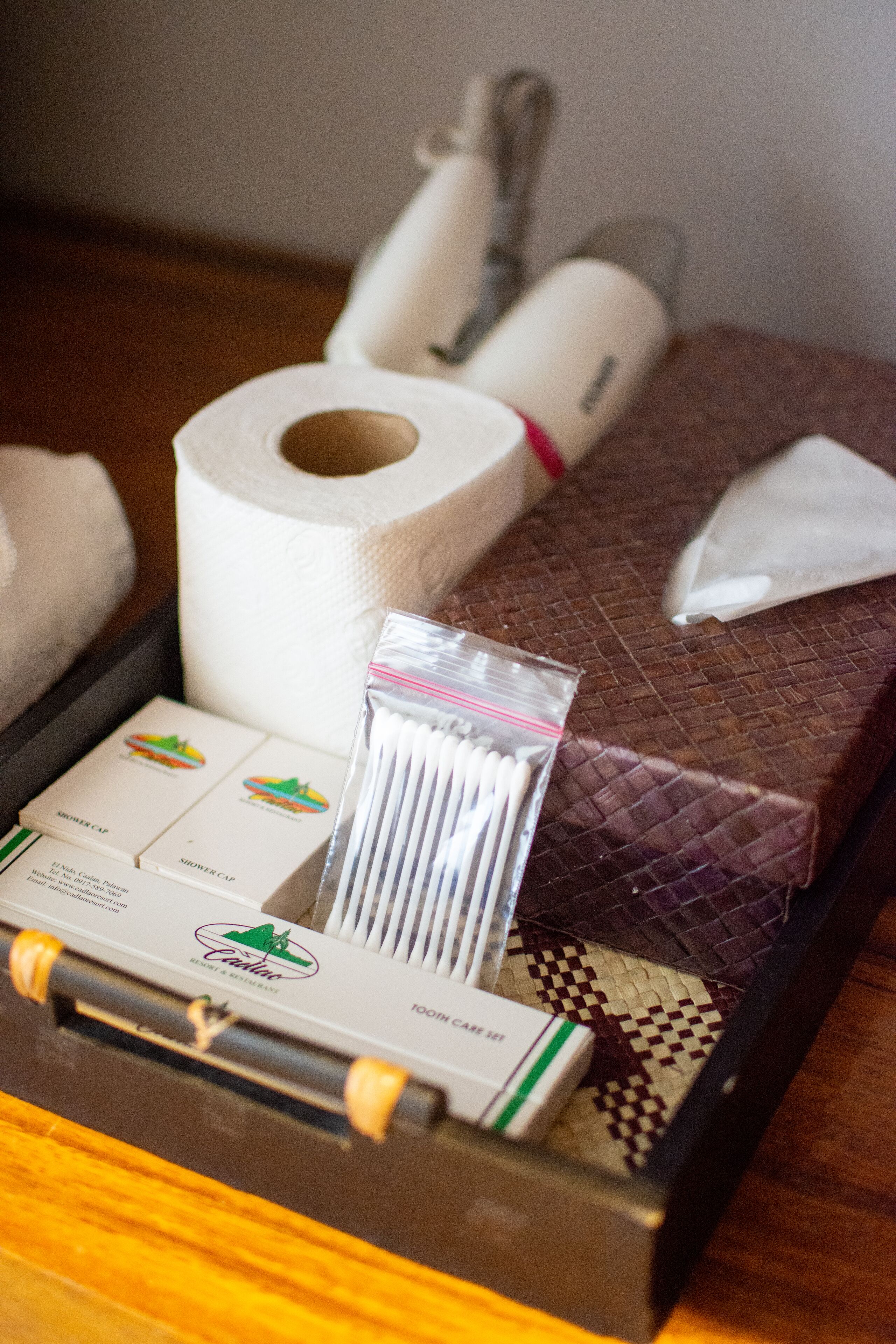 shower, free toiletries, hair dryer, slippers