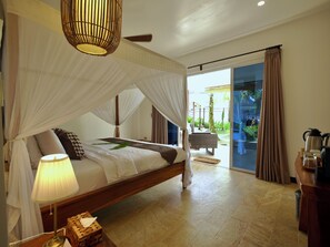 Seaview Cottage | In-room safe, bed sheets - Cadlao Resort & Restaurant (El Nido)