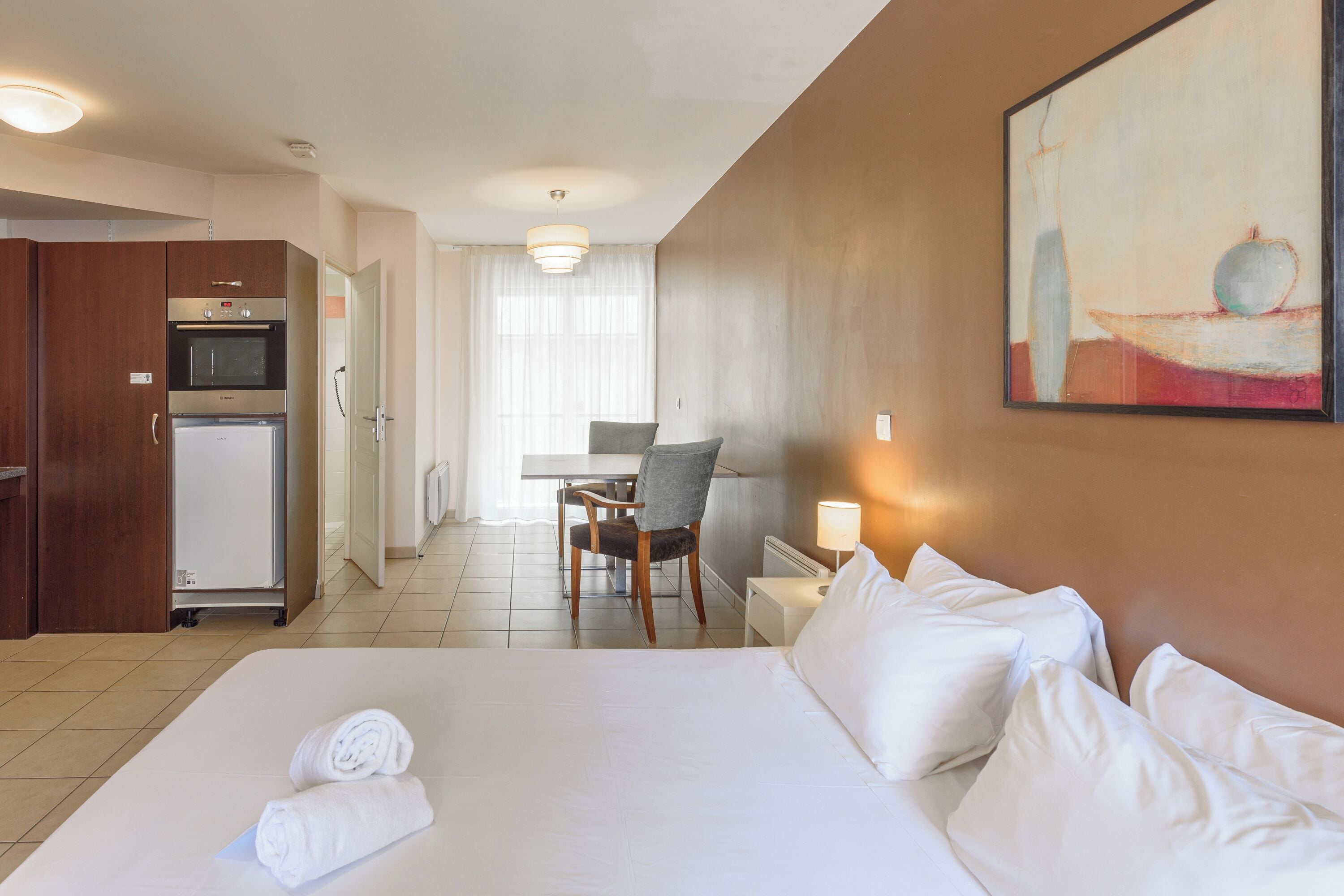 Superior Studio, 1 Queen Bed | Living area | LCD TV, DVD player