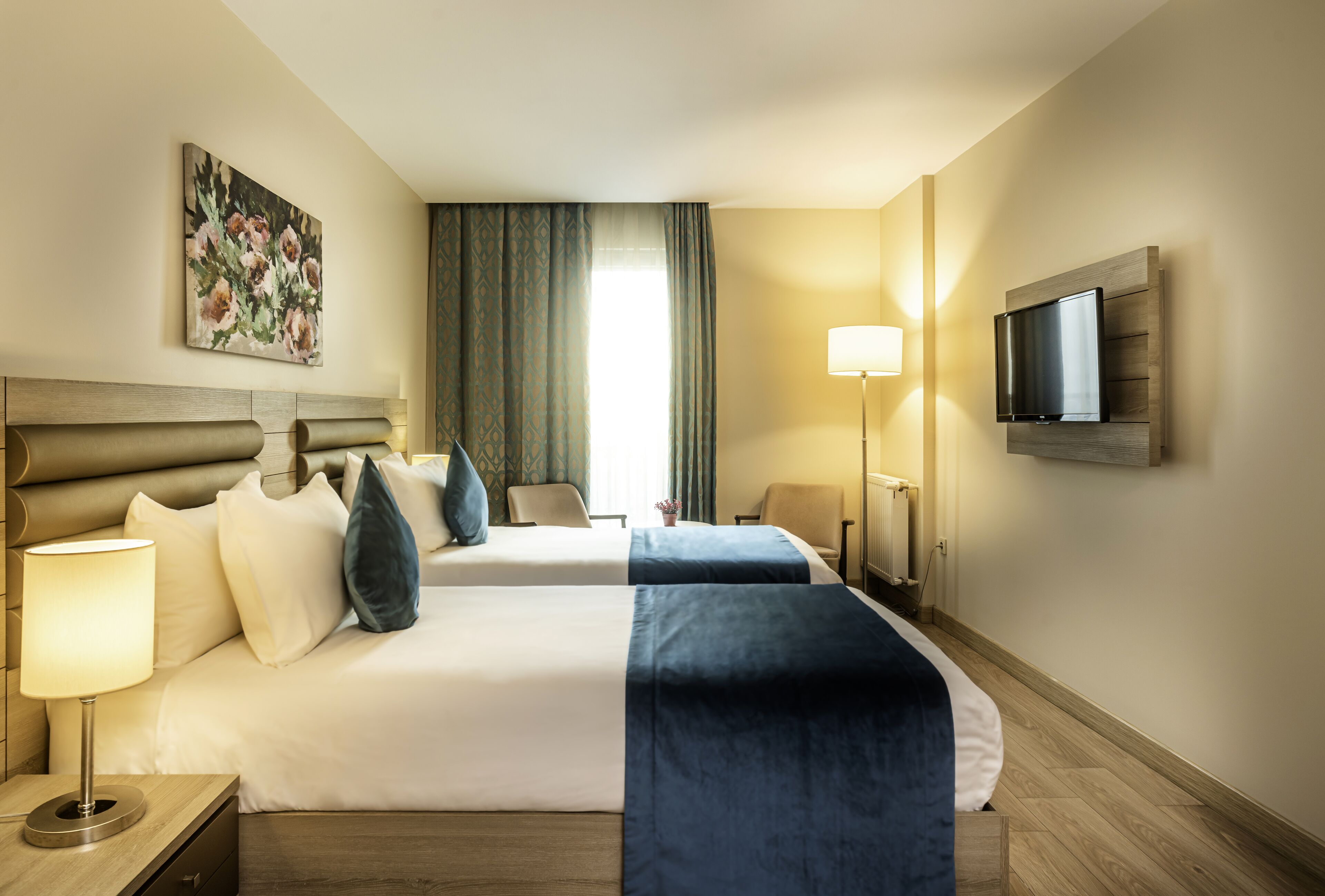 superior french bed room | premium bedding, minibar, in-room safe, laptop workspace