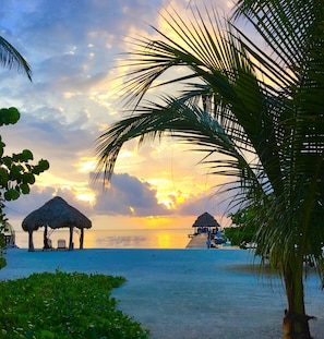 On the beach, free beach cabanas, sun loungers, beach towels - Xanadu Island Resort (San Pedro)