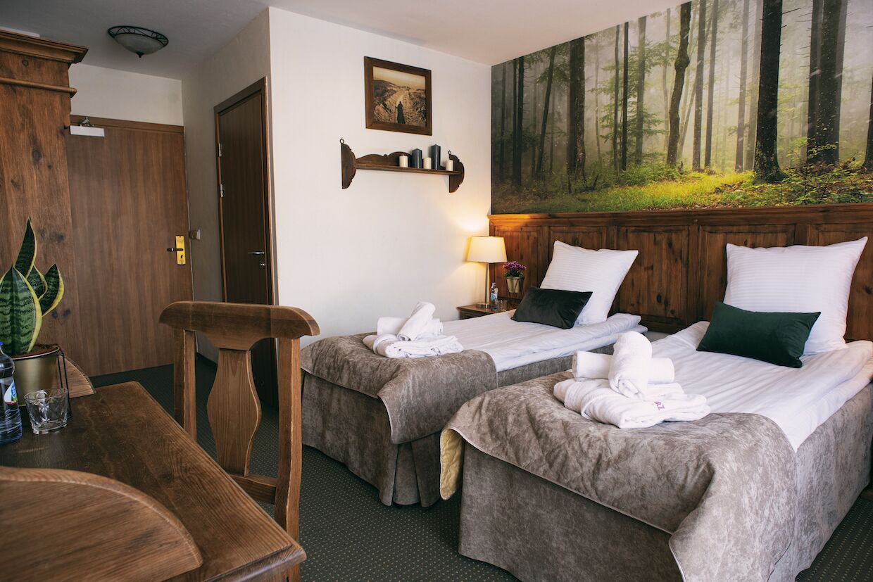 double or twin room | premium bedding, in-room safe, desk, blackout curtains