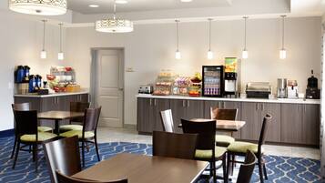 Free daily on-the-go breakfast