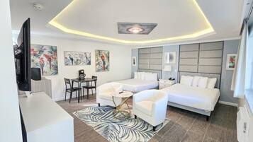 Individually decorated, individually furnished, iron/ironing board