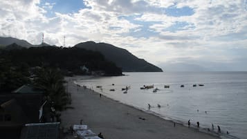 En la playa