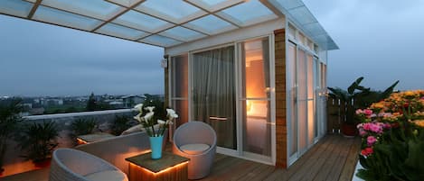 Romantische Suite, 1 Schlafzimmer, Veranda | Ausblick vom Zimmer