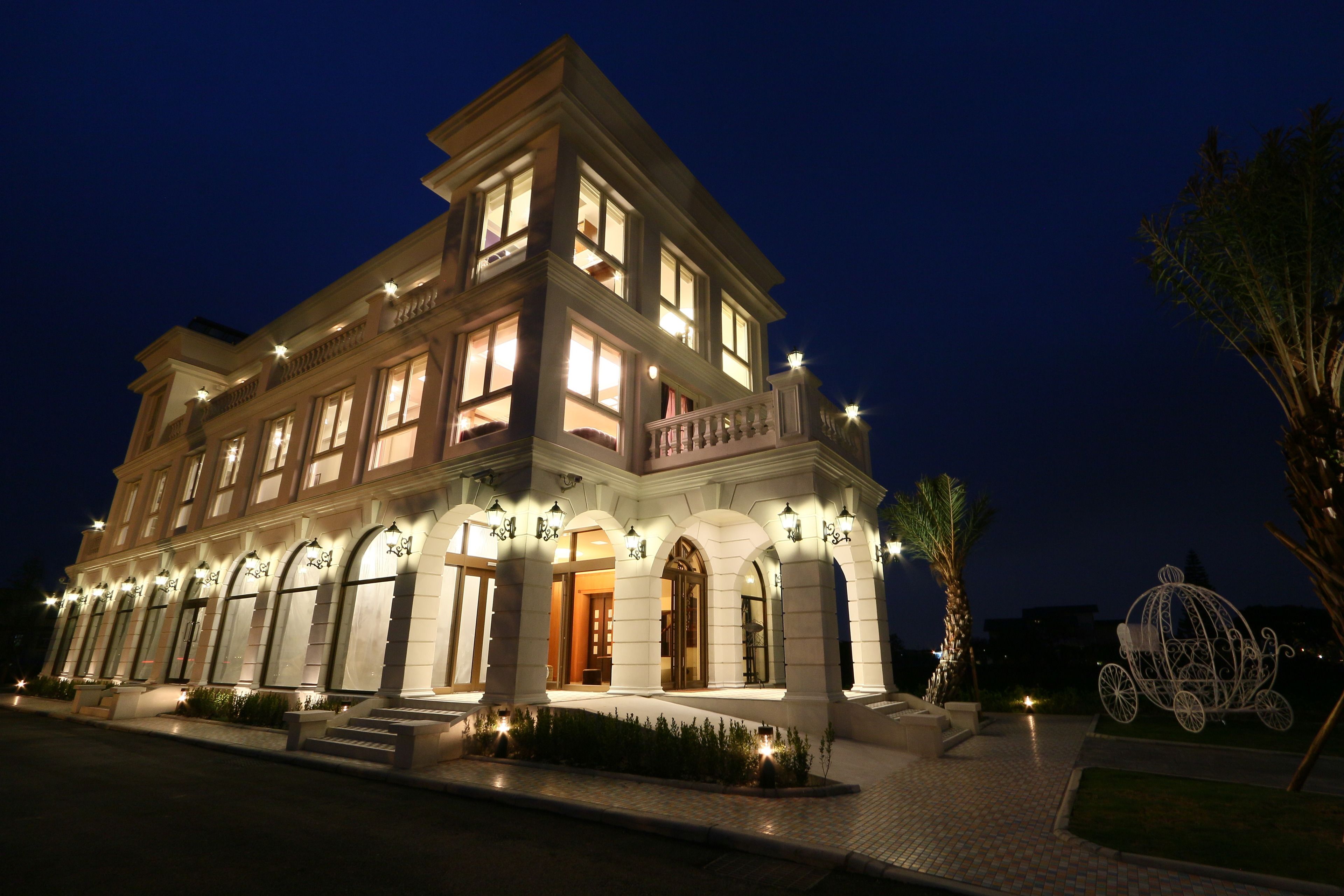 front of property – evening/night
