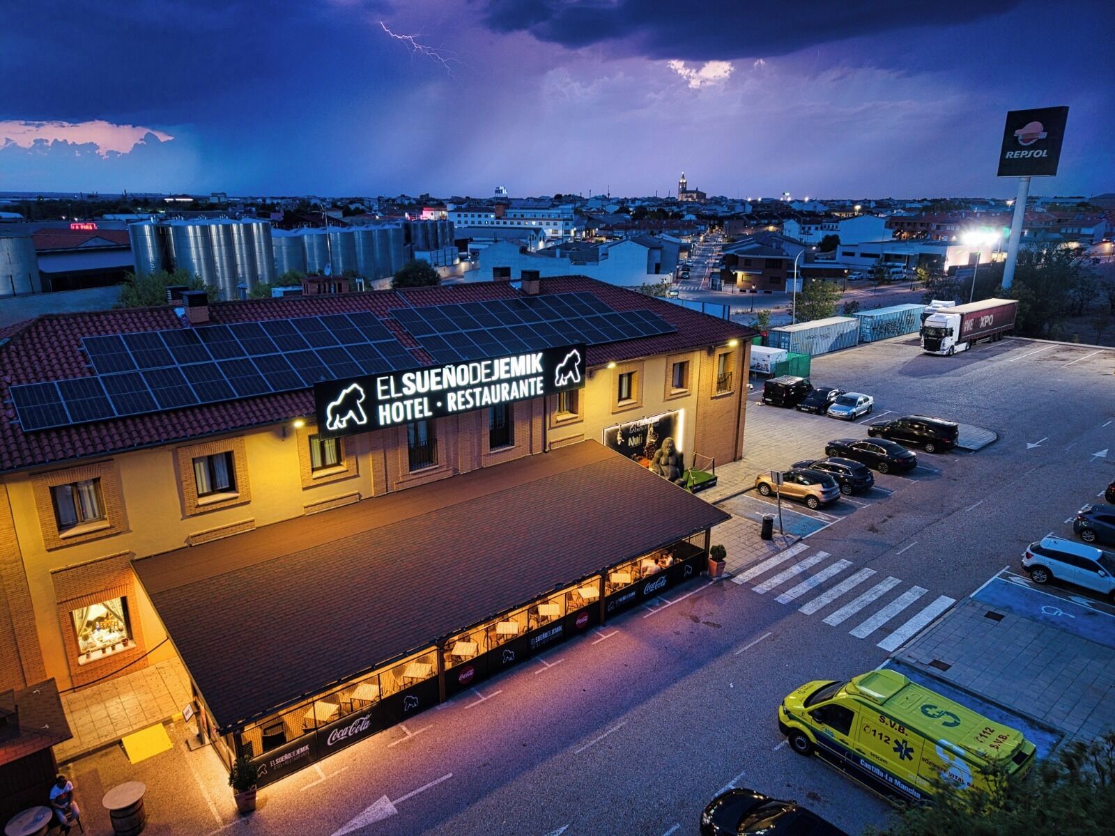 Façade de l’hébergement