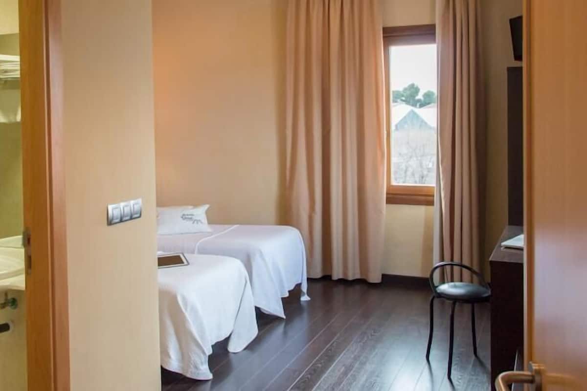 individually decorated, desk, blackout curtains, soundproofing