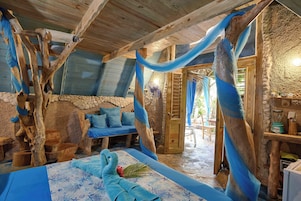 Cabana família | Wi-Fi de cortesia, roupa de cama