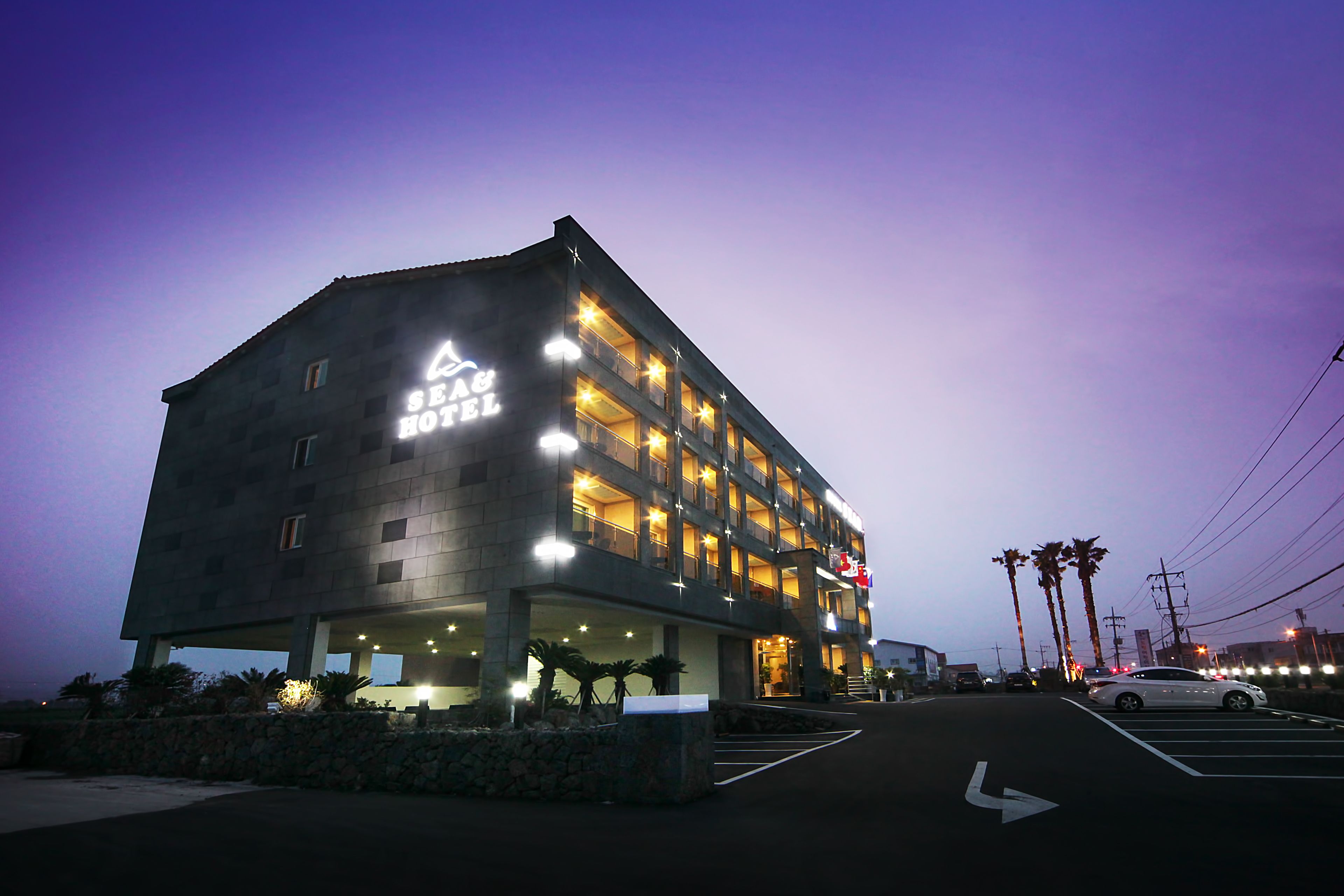 Front of property – evening/night