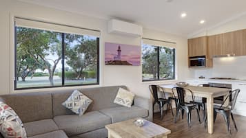 Superior 2 Bedroom Cabin (Sleeps 5) | Living area | LCD TV