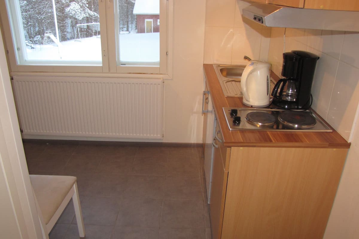 double room, kitchenette | private kitchenette | fridge, electric kettle