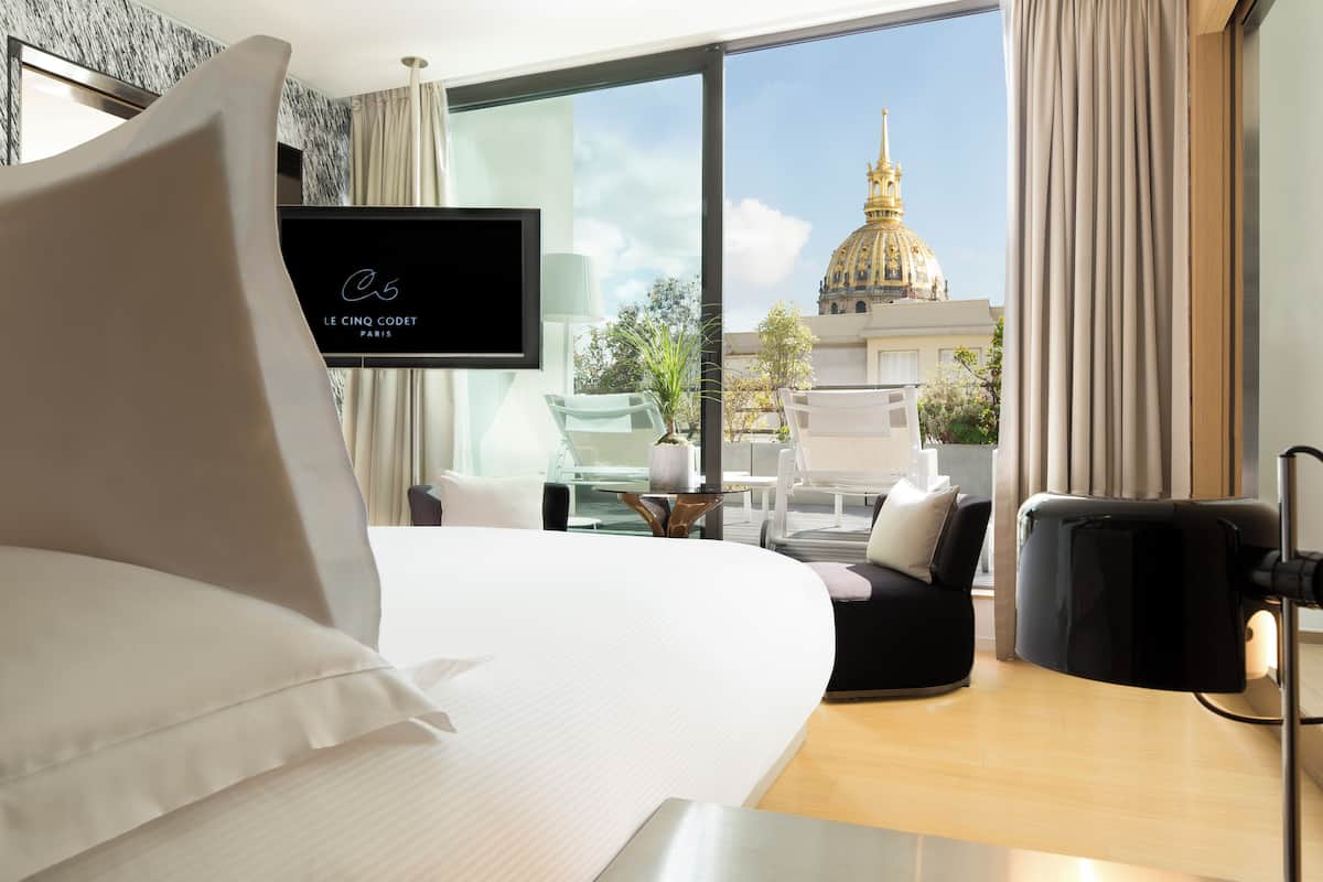 Suite, Terrace (Le Dôme) | 1 bedroom, hypo-allergenic bedding, down duvets, in-room safe