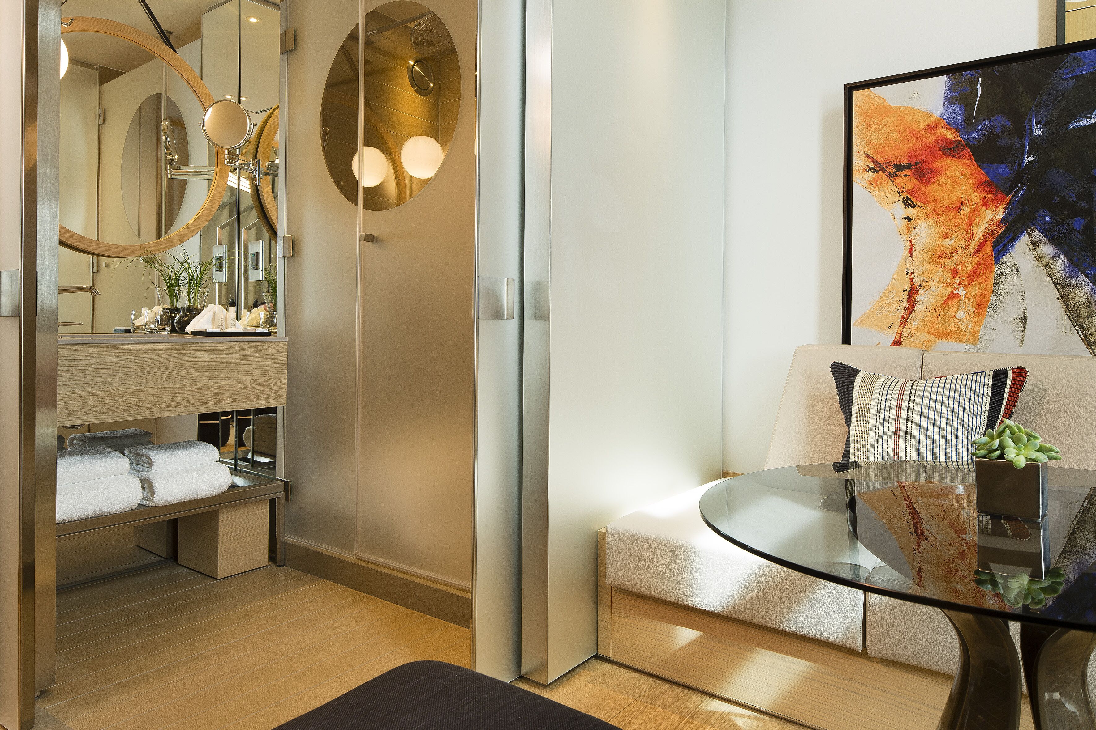 duplex | bathroom | shower, free toiletries, hair dryer, bathrobes