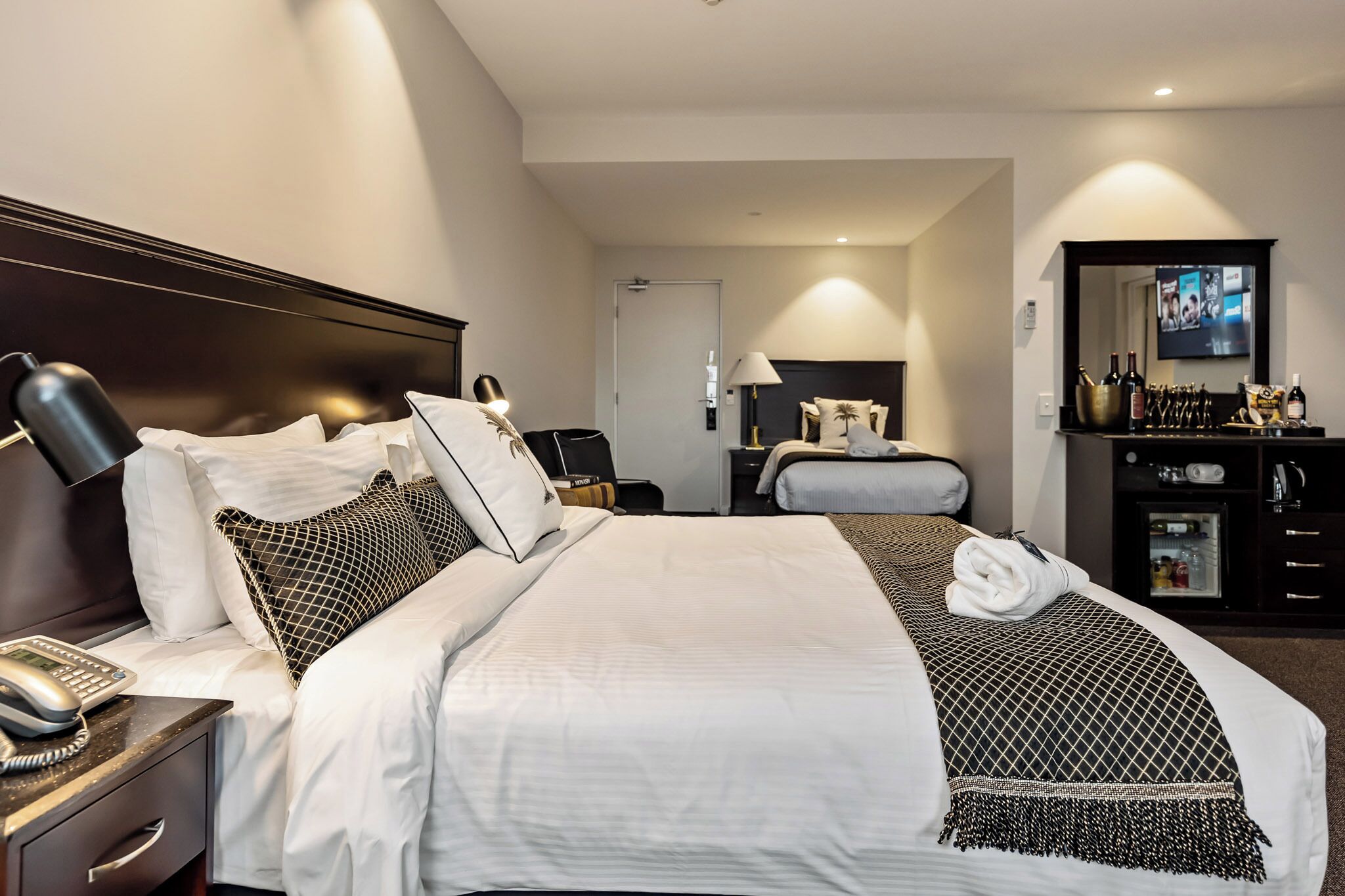 king family suite | 1 bedroom, premium bedding, pillow-top beds, minibar