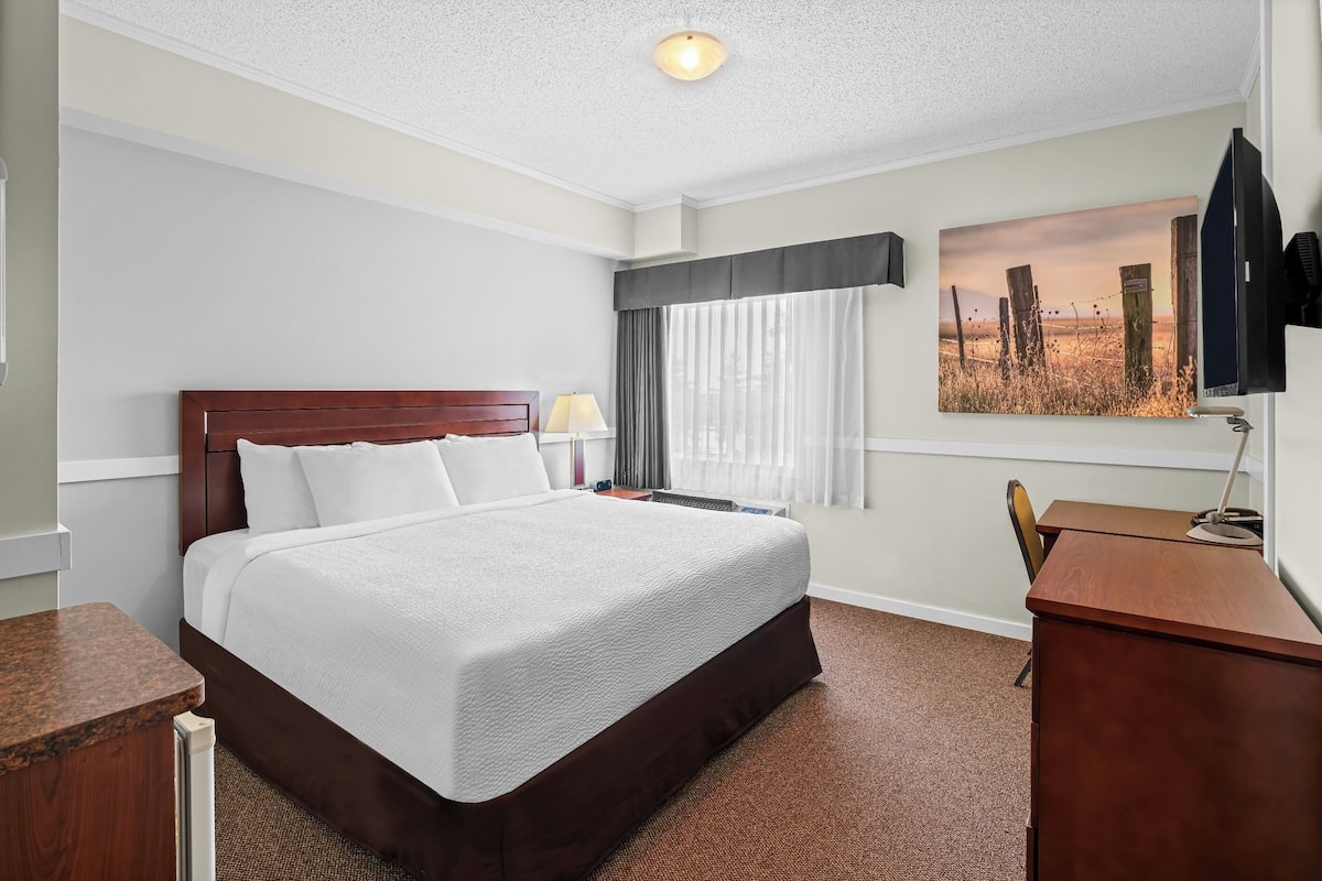 Zimmer, 1 King-Bett, barrierefrei, Nichtraucher | Allergikerbettwaren, Verdunkelungsvorhänge, schallisolierte Zimmer