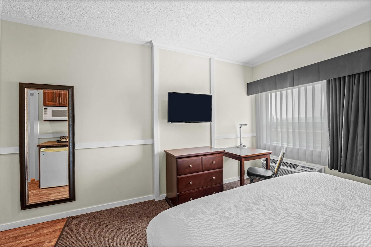 Hypo-allergenic bedding, blackout curtains, soundproofing