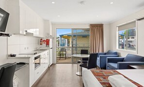 Superior Studio Cabin | Living area | LCD TV