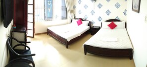 Romantic Quadruple Room, 2 Queen Beds | Premium bedding, Select Comfort beds, minibar, blackout curtains - Thanh Duy Hotel (Nha Trang)