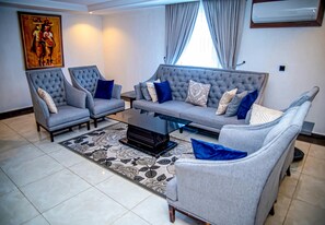Apartment, 1 King Bed | Living area - Fritz Apartments and Suites (Abuja)