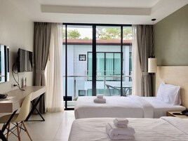 In-room safe, blackout curtains, iron/ironing board, rollaway beds