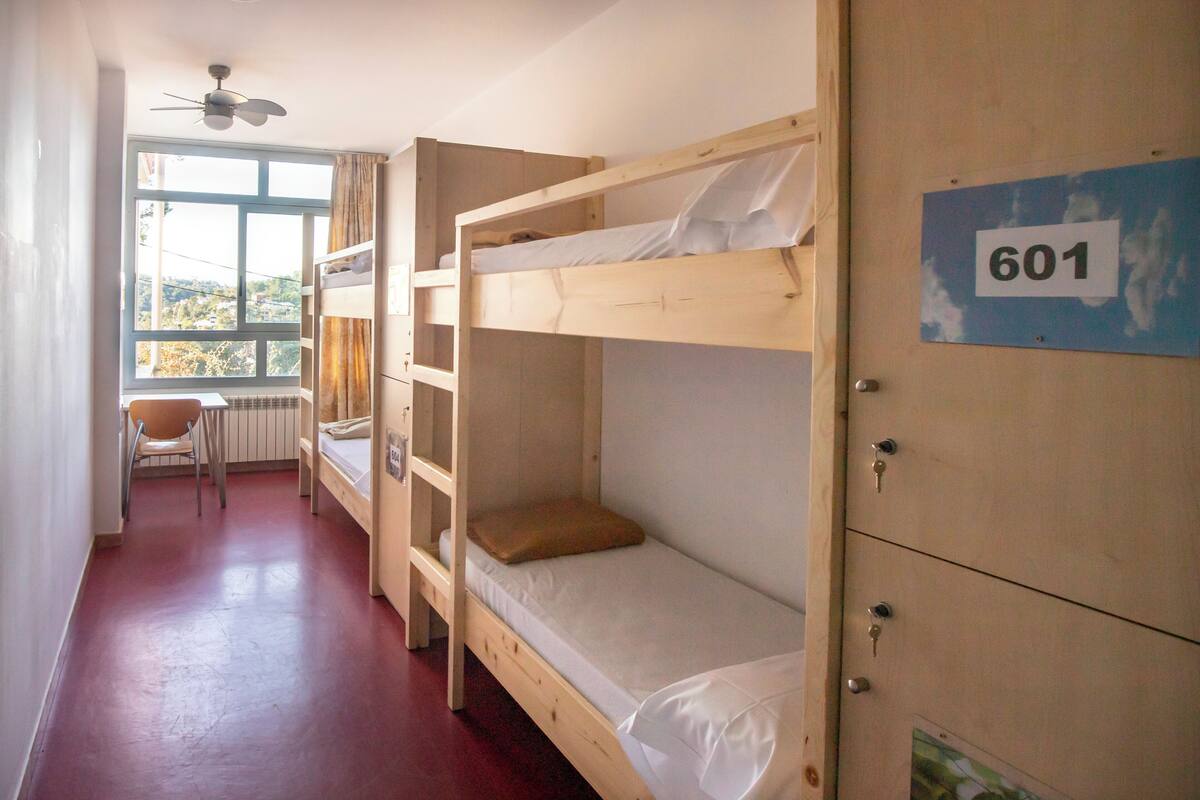 Shared Dormitory, Mixed Dorm, Shared Bathroom 4 Beds | セーフティボックス (室内)、デスク、遮光カーテン、WiFi (無料)