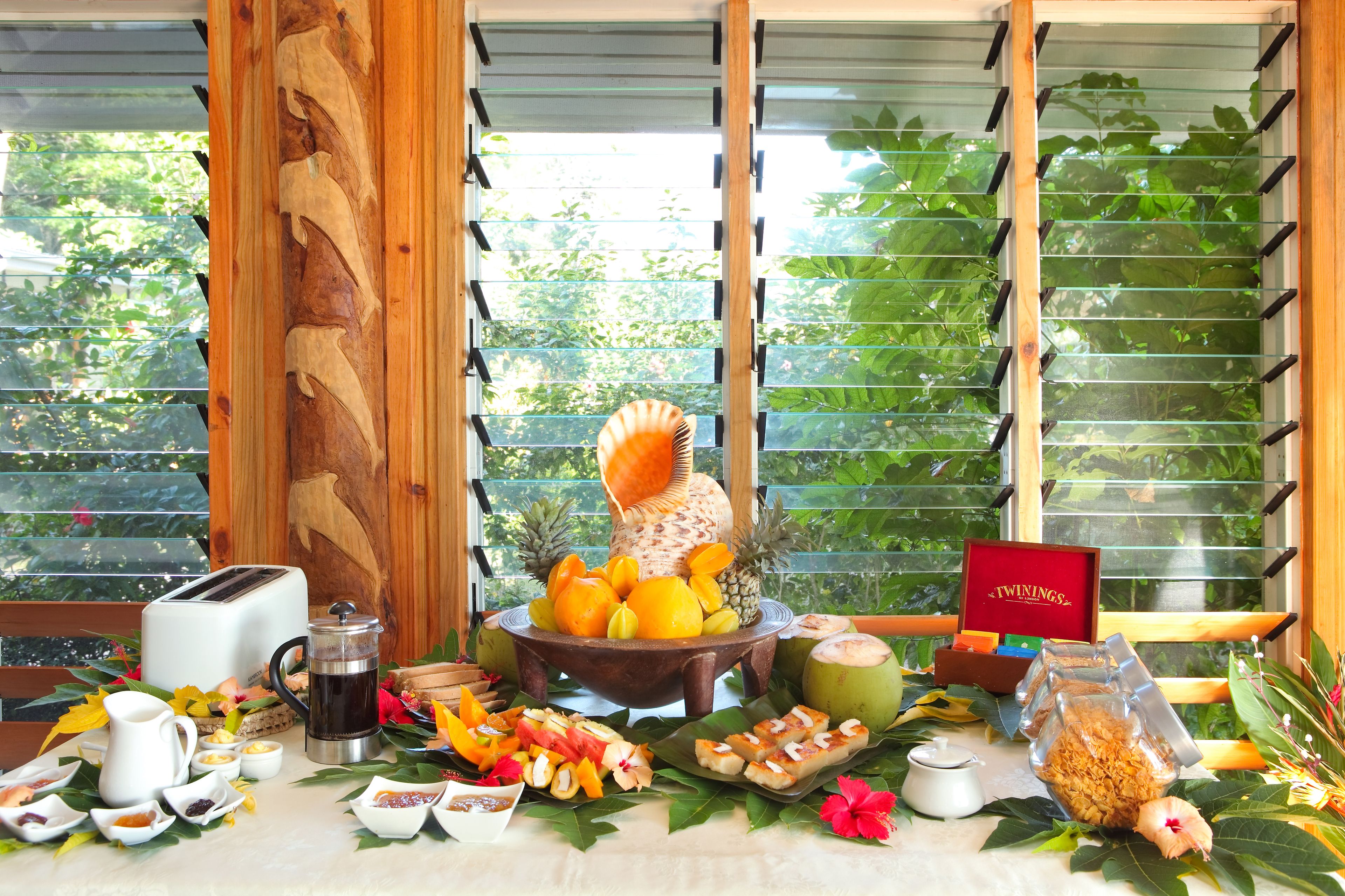 daily full breakfast (fjd 66 per person)