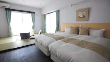 Japanese Western Room | Premium bedding, down comforters, in-room safe, desk