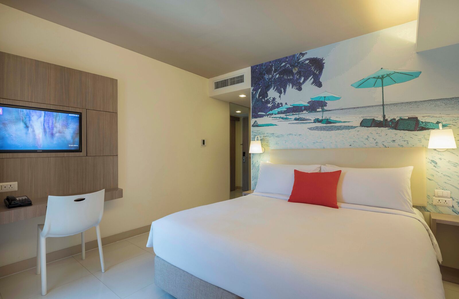 In-room safe, desk, blackout curtains, iron/ironing board (on request)