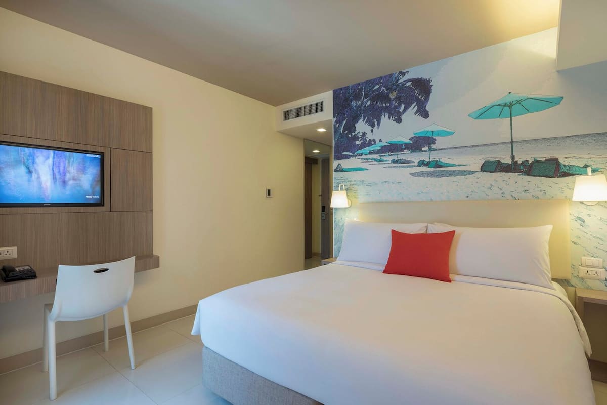 In-room safe, desk, blackout curtains, iron/ironing board (on request)