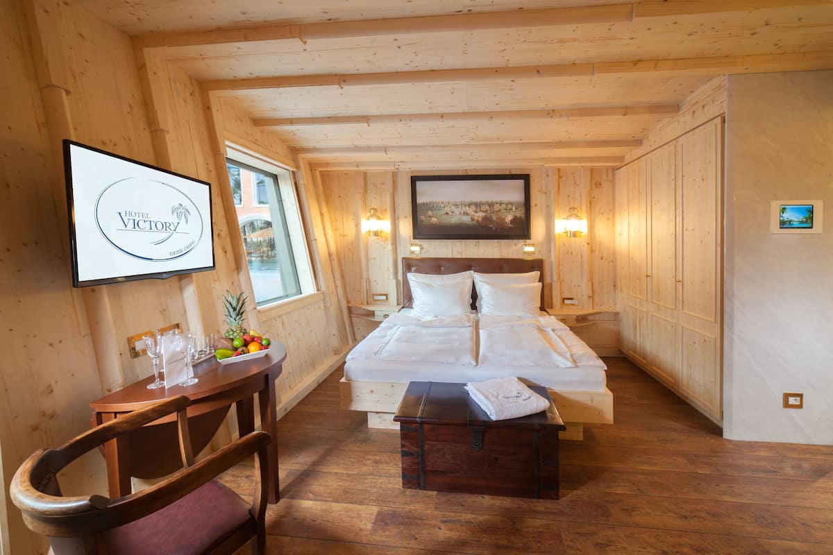 Habitación familiar (Kapitäns-Kabine) | Ropa de cama de alta calidad y edredón