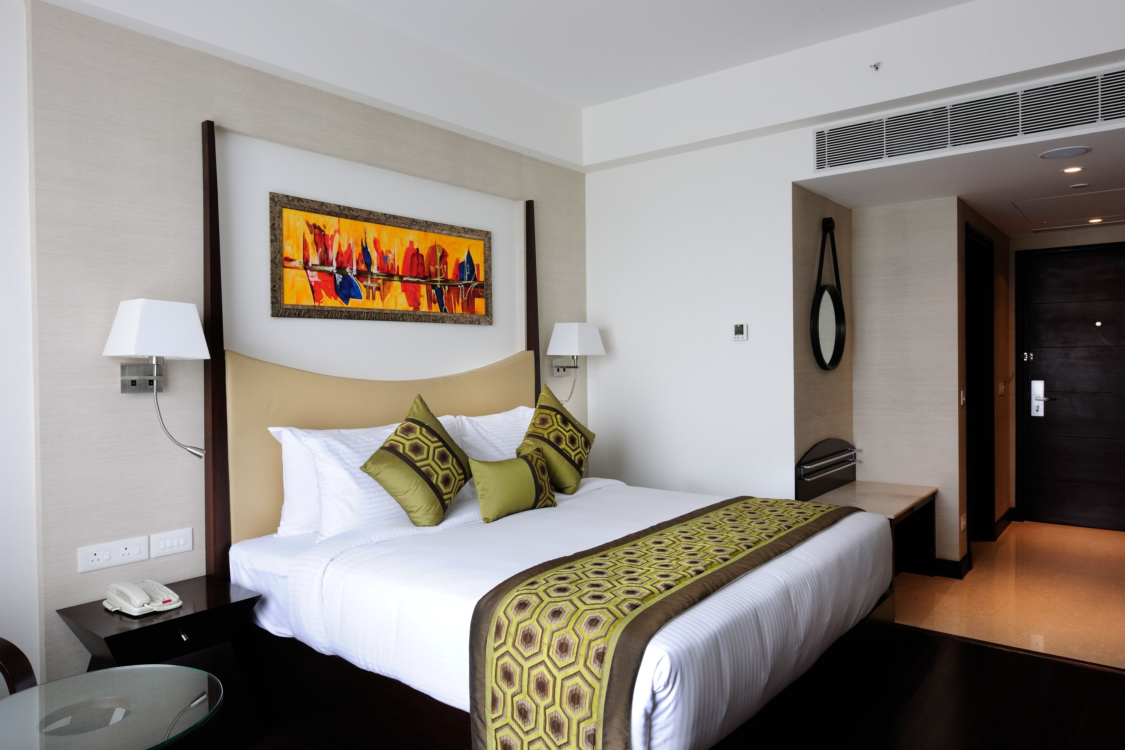 Down duvets, memory-foam beds, minibar, in-room safe