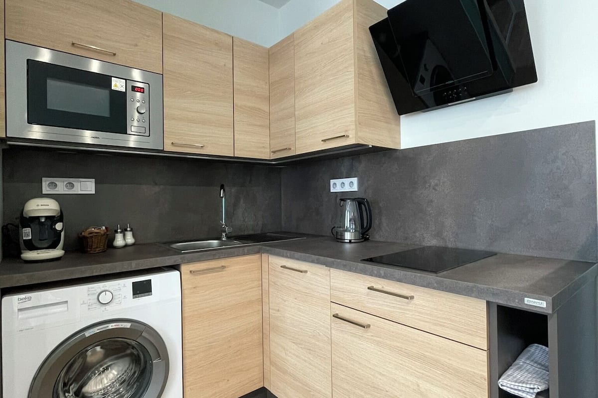 apartment (6) | private kitchen | fridge, microwave, stovetop, dishwasher